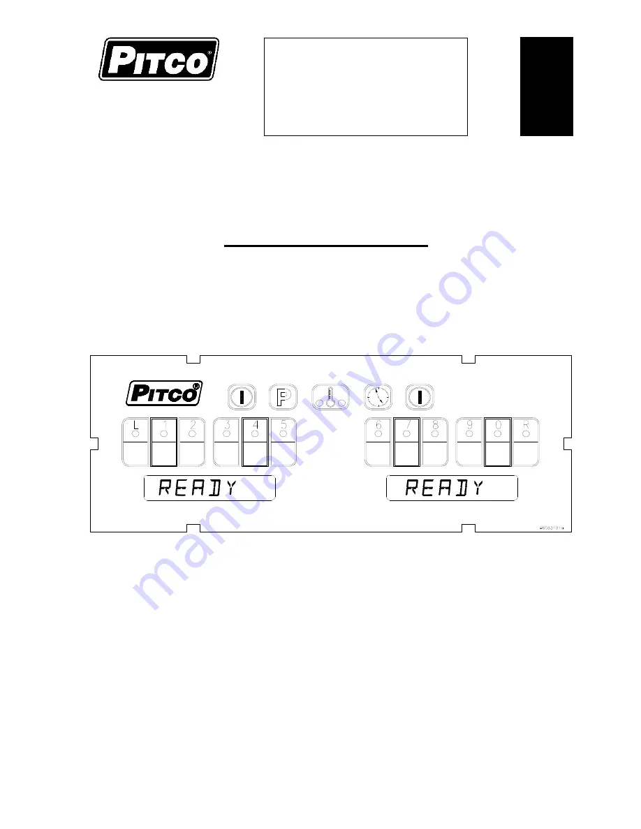 Pitco Solstice I12 Operator'S Manual Download Page 1