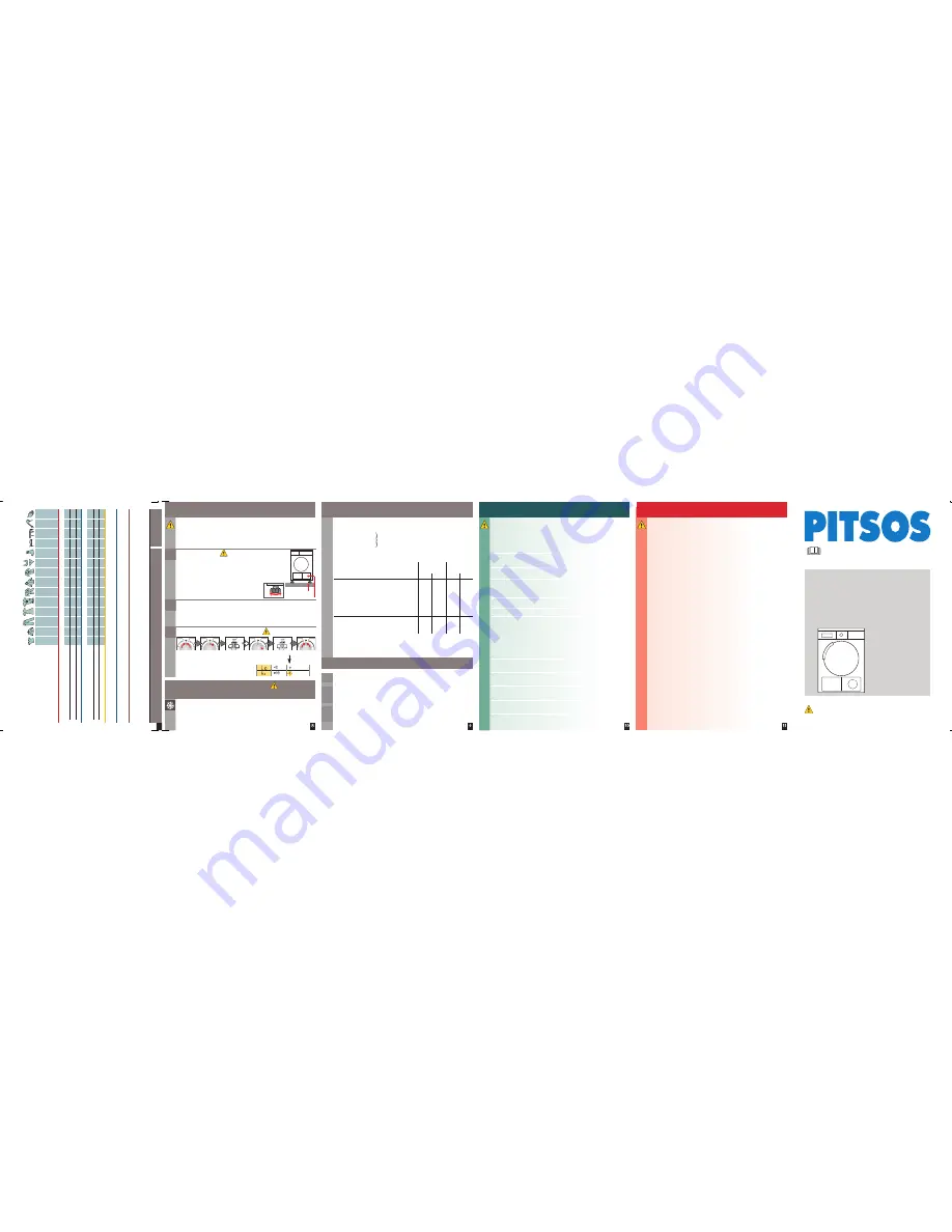 PITSOS WTP86100I Operating And Installation Instructions Download Page 2