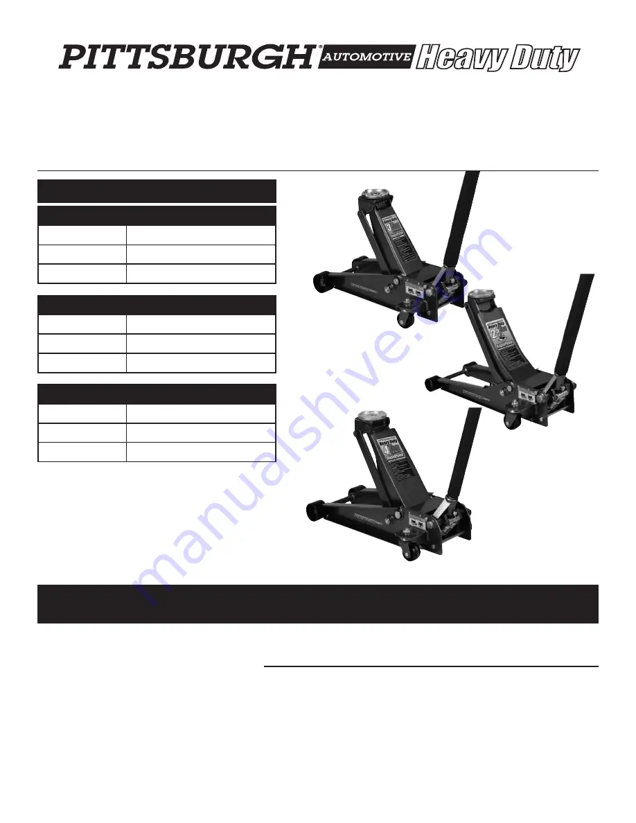 Pittsburgh Automotive 68048 User Manual Download Page 1