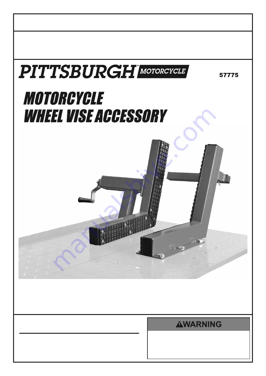 PITTSBURGH MOTORCYCLE 57775 Скачать руководство пользователя страница 1