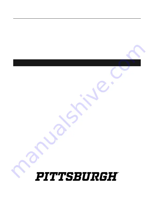 Pittsburgh 58641 Owner'S Manual & Safety Instructions Download Page 4