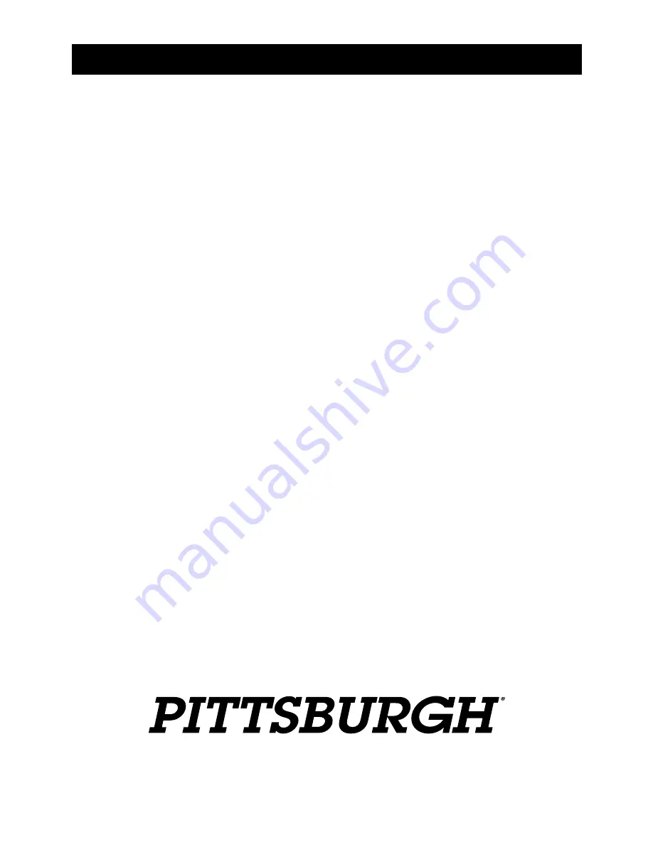 Pittsburgh 63615 Owner'S Manual & Safety Instructions Download Page 4