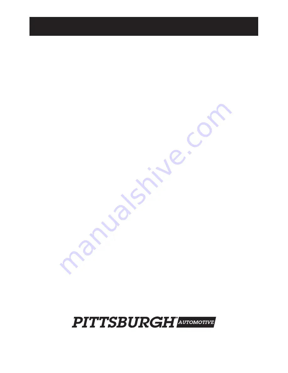 Pittsburgh 69686 Owner'S Manual & Safety Instructions Download Page 12