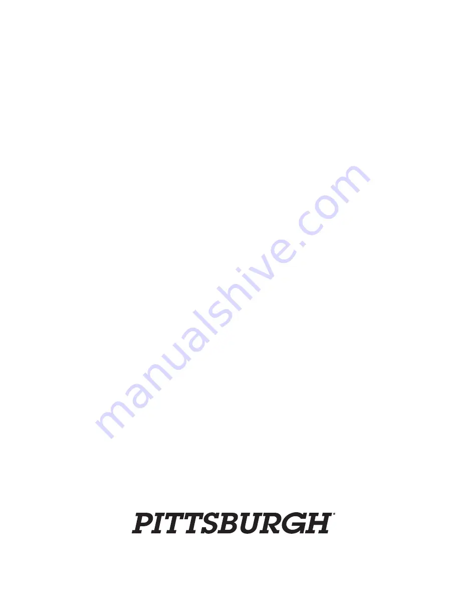 Pittsburgh 98059 User Manual Download Page 12