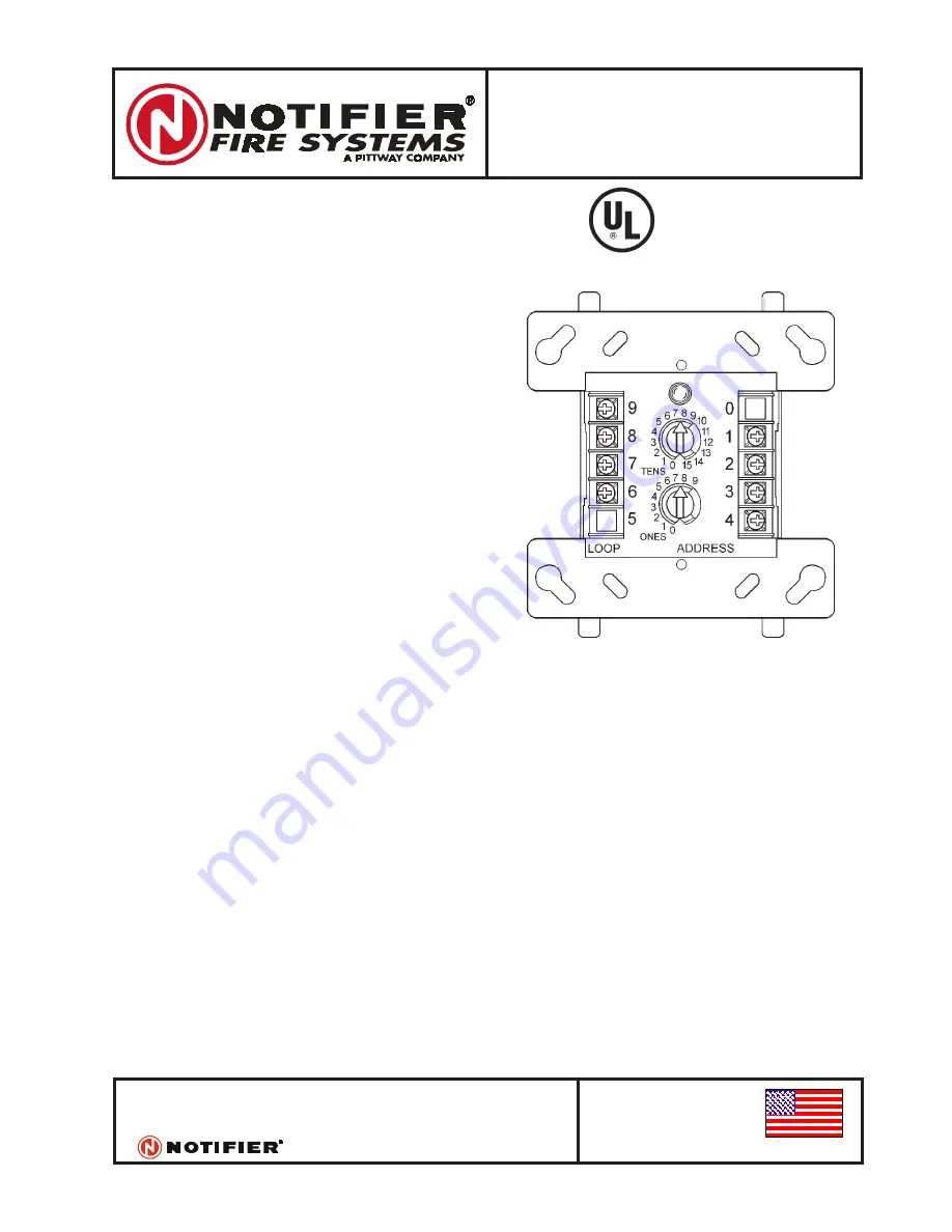 Pittway NOTIFIER FCM Series Quick Start Manual Download Page 1