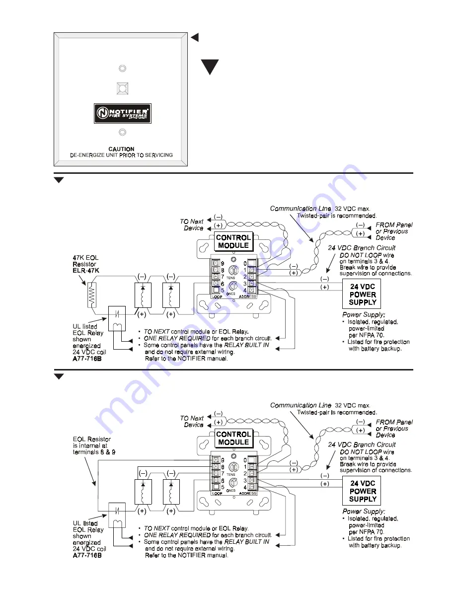 Pittway NOTIFIER FCM Series Quick Start Manual Download Page 3