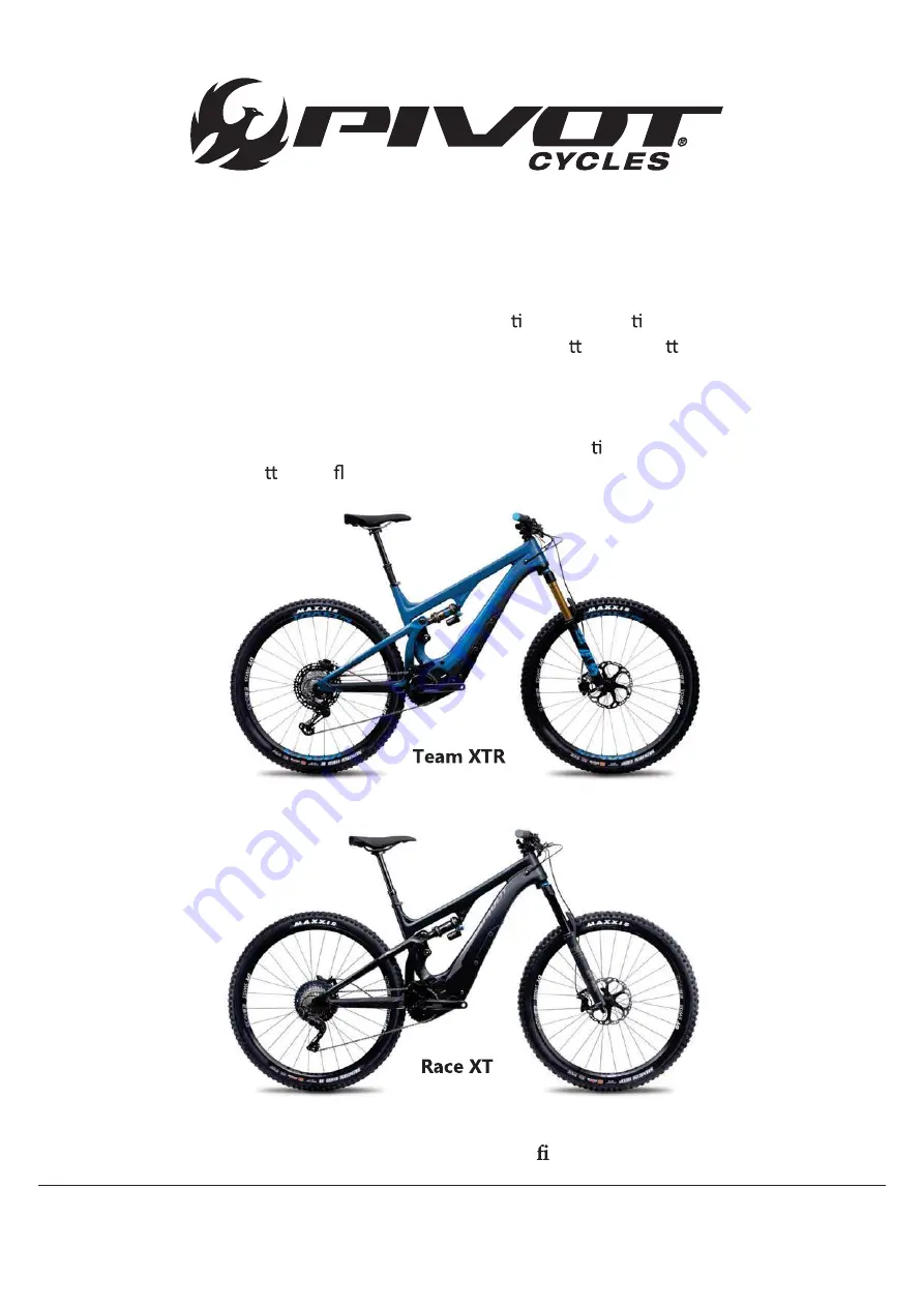 PIVOT cycles Shuttle Race XT Скачать руководство пользователя страница 21