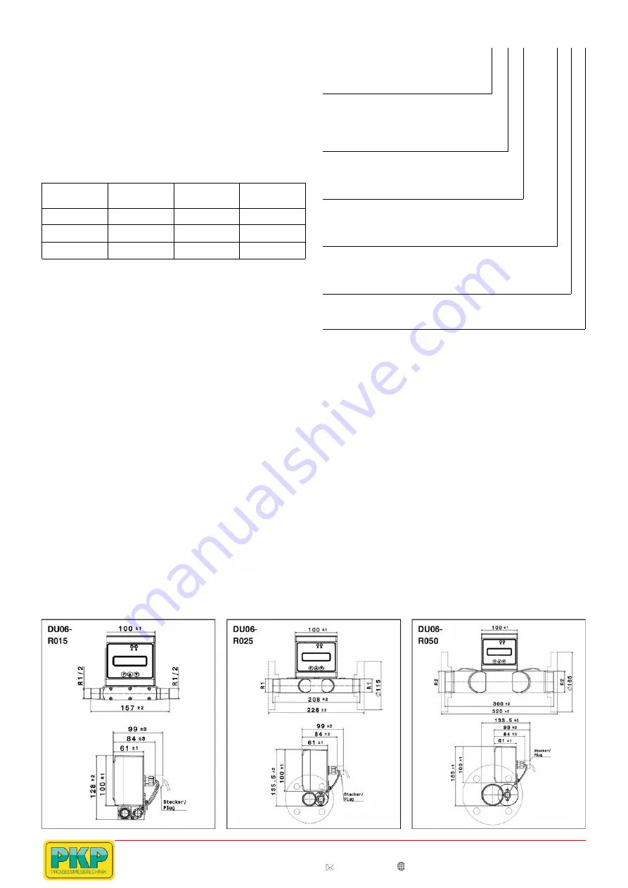 PKP DU06 Series Instruction Manual Download Page 13