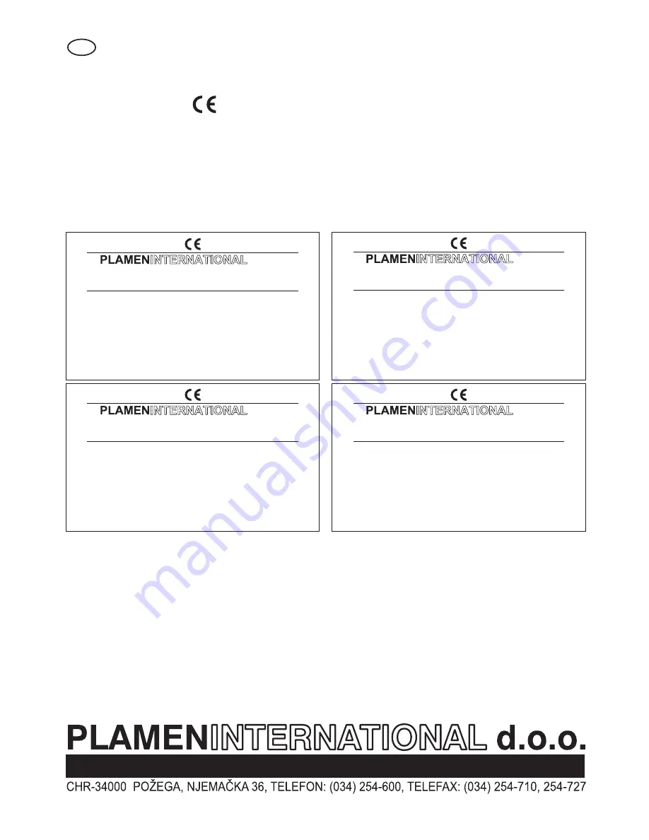 Plamen International Dora 10G Скачать руководство пользователя страница 15