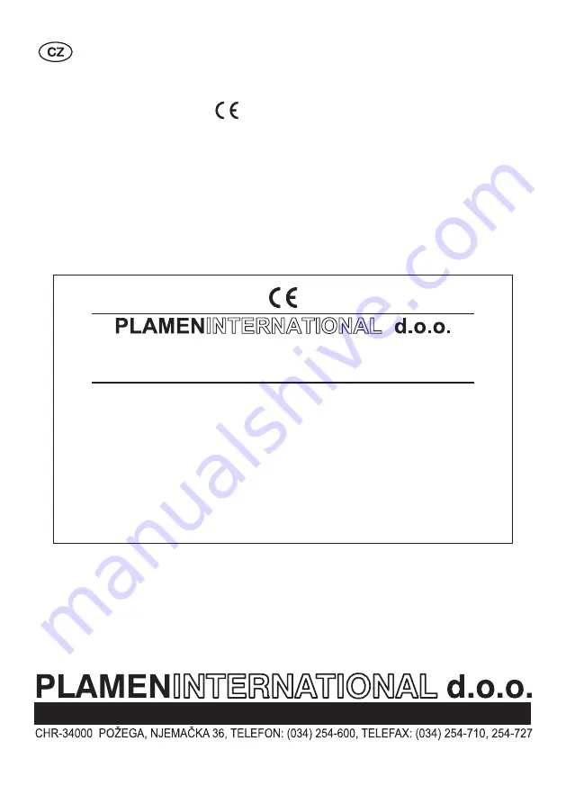 Plamen International UPLAND Technical Instruction Download Page 15