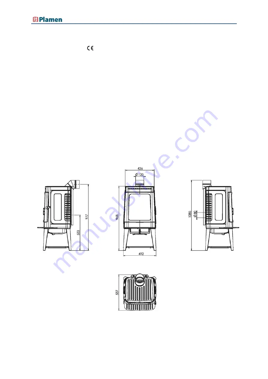 Plamen Authentic 35 N Installation & Operating Instructions Manual Download Page 56