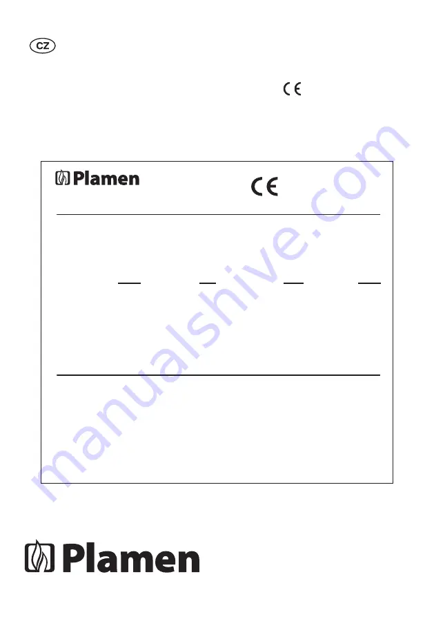 Plamen Tena N Installation And Operating Instructions Manual Download Page 26