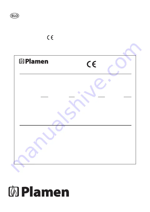 Plamen Tena N Installation And Operating Instructions Manual Download Page 34