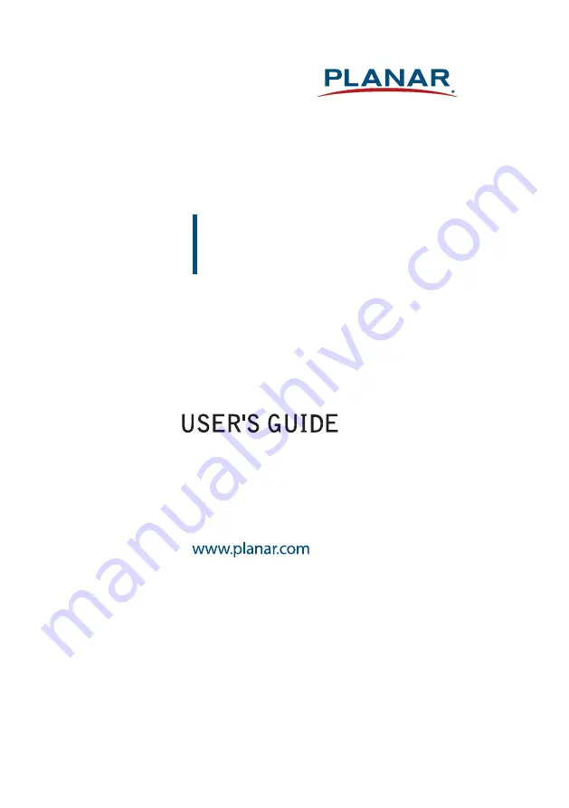 Planer PXN2710Q User Manual Download Page 1