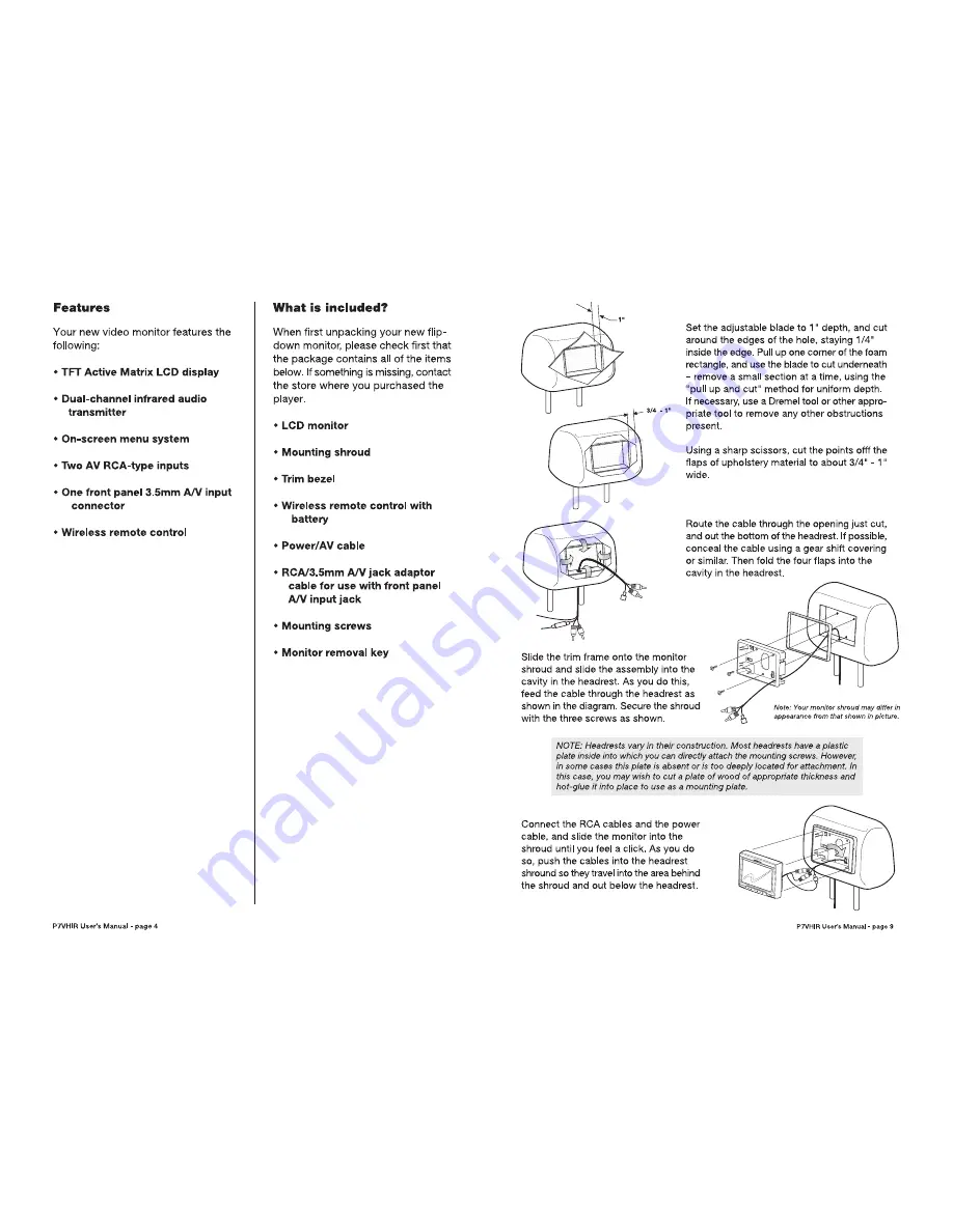 Planet Audio P7VHIR User Manual Download Page 6