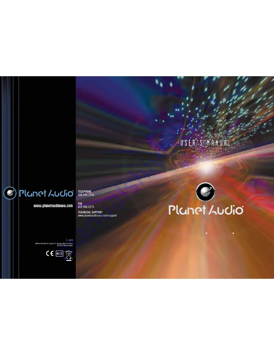 Planet Audio PINV750BT User Manual Download Page 1