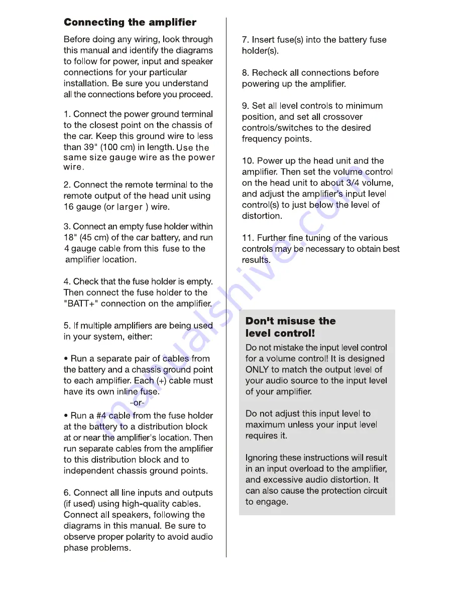 Planet Audio PL1200.2 User Manual Download Page 6