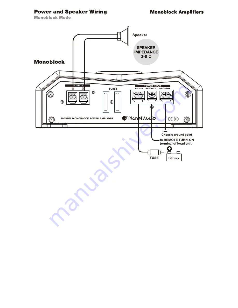 Planet Audio PL1200.2 User Manual Download Page 13