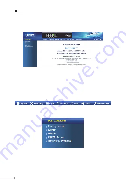 Planet Networking & Communication IGS-10020MT Скачать руководство пользователя страница 14