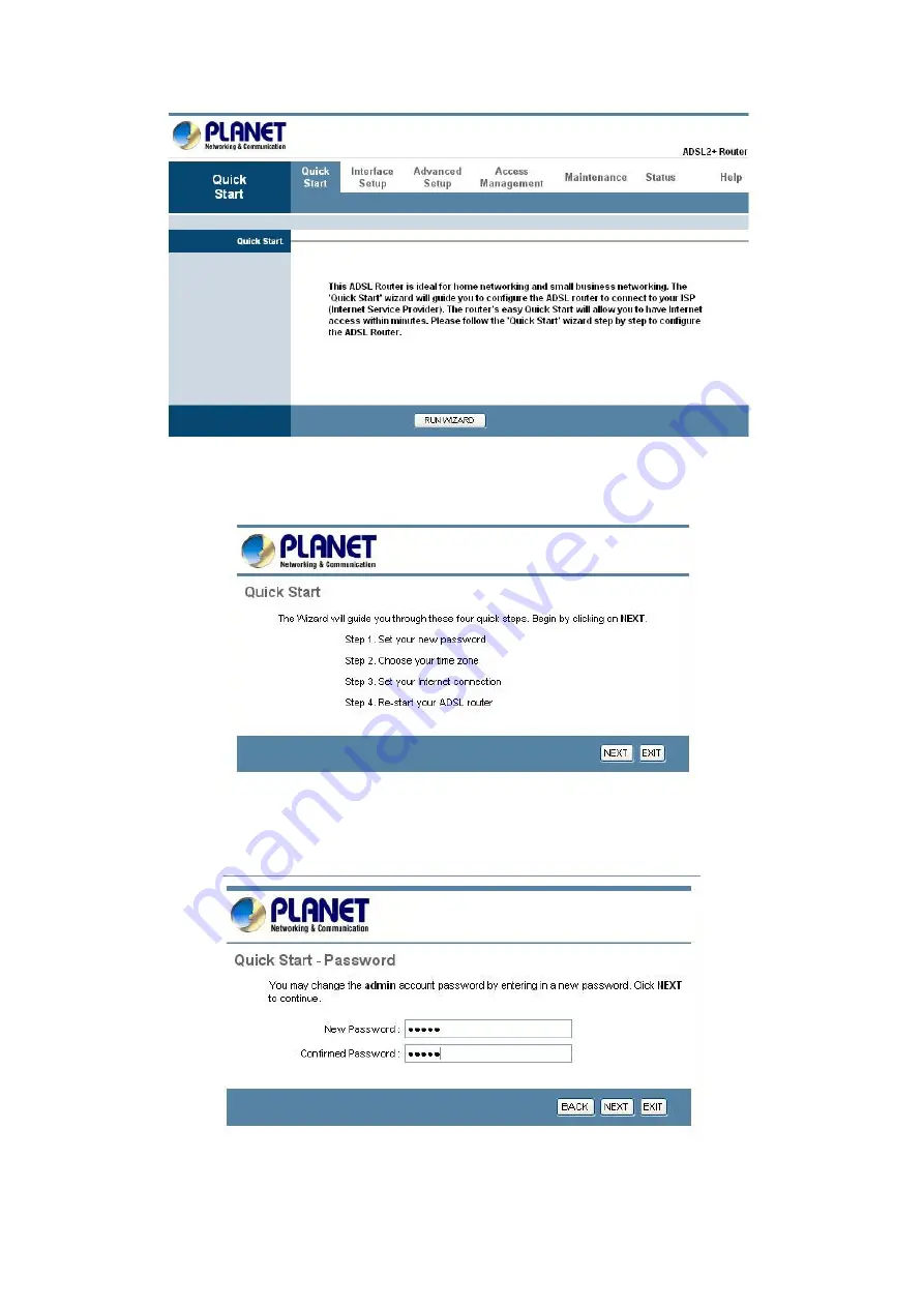 Planet 802.11g Wireless ADSL 2/2+ Router ADW-4401A/Bv2 User Manual Download Page 18