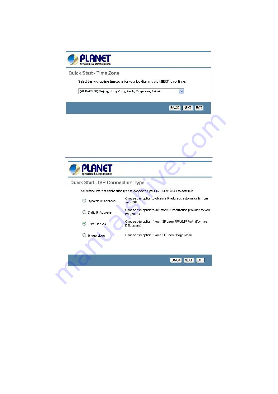 Planet 802.11g Wireless ADSL 2/2+ Router ADW-4401A/Bv2 User Manual Download Page 19