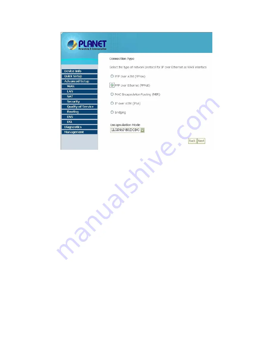 Planet ADSL 2/2+ Router with USB Port ADE-3410v2 User Manual Download Page 27