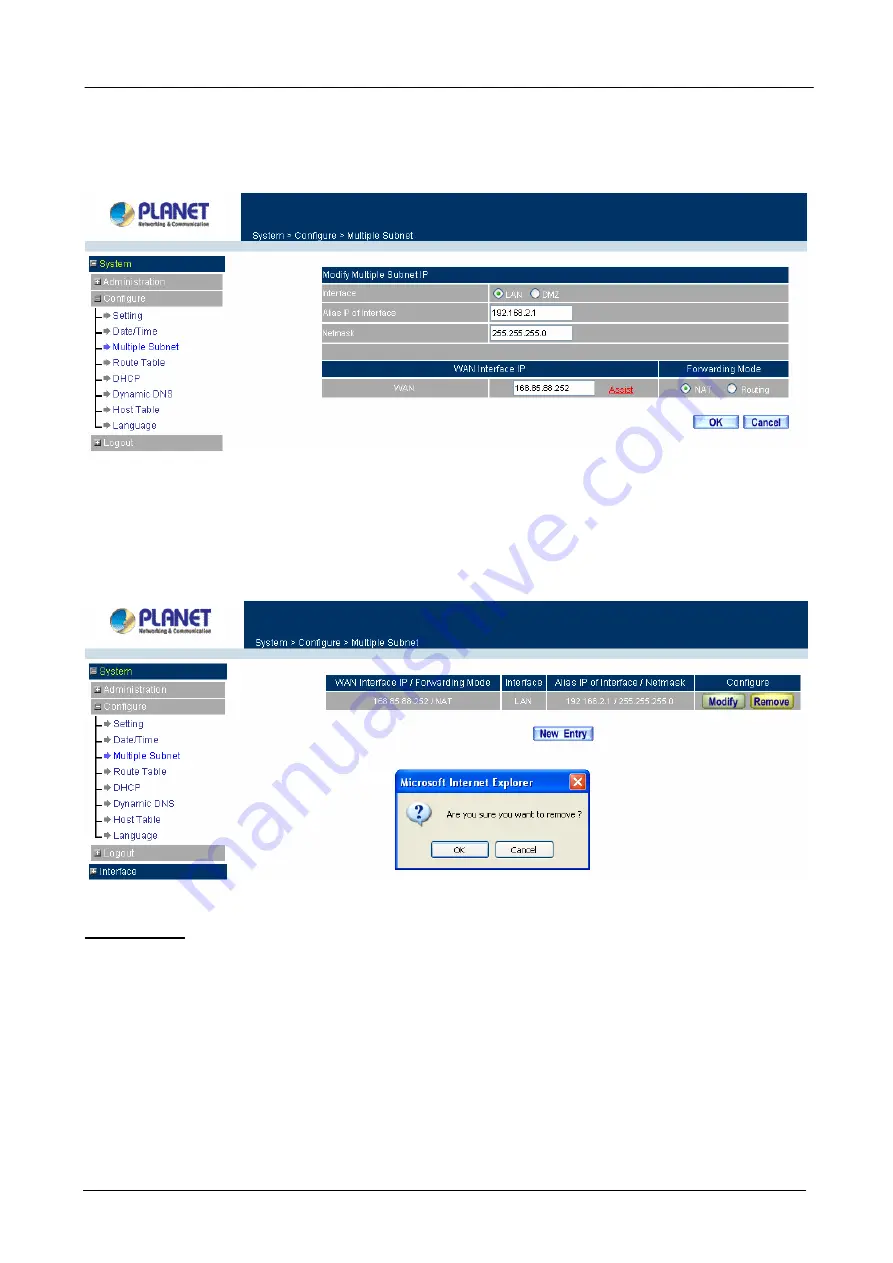 Planet Content Security Gateway CS-500 User Manual Download Page 30