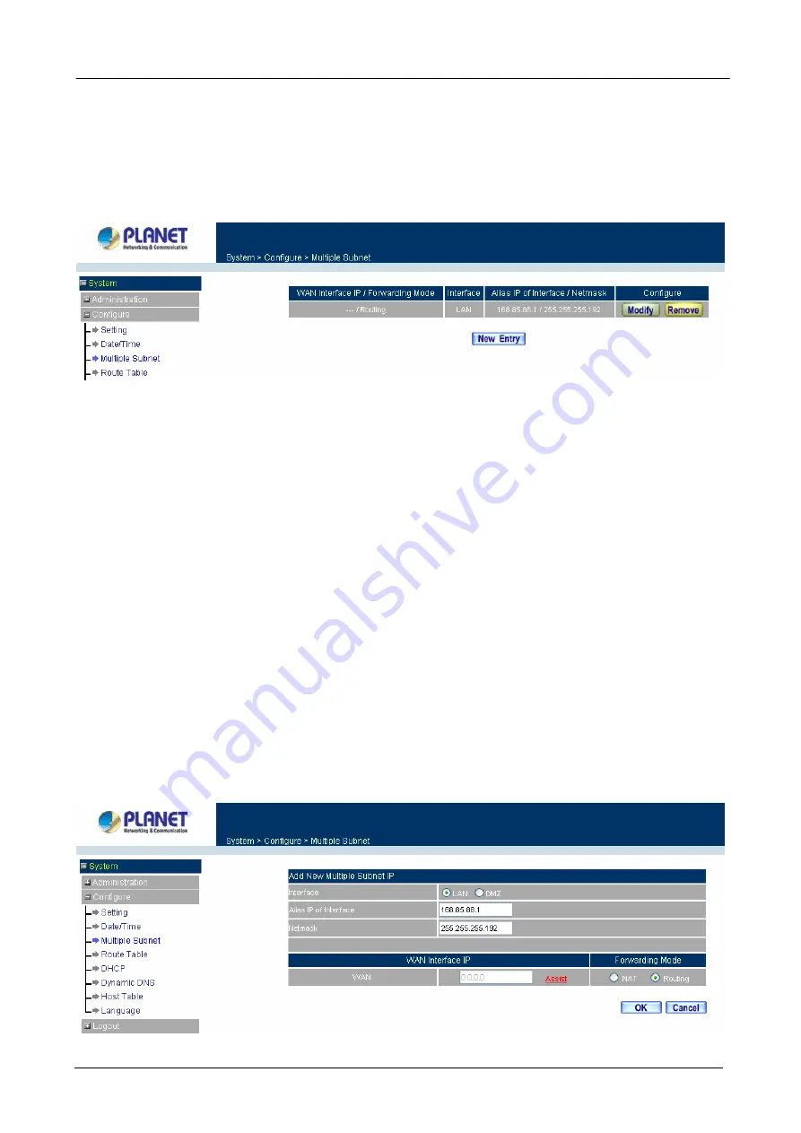 Planet Content Security Gateway CS-500 Скачать руководство пользователя страница 31