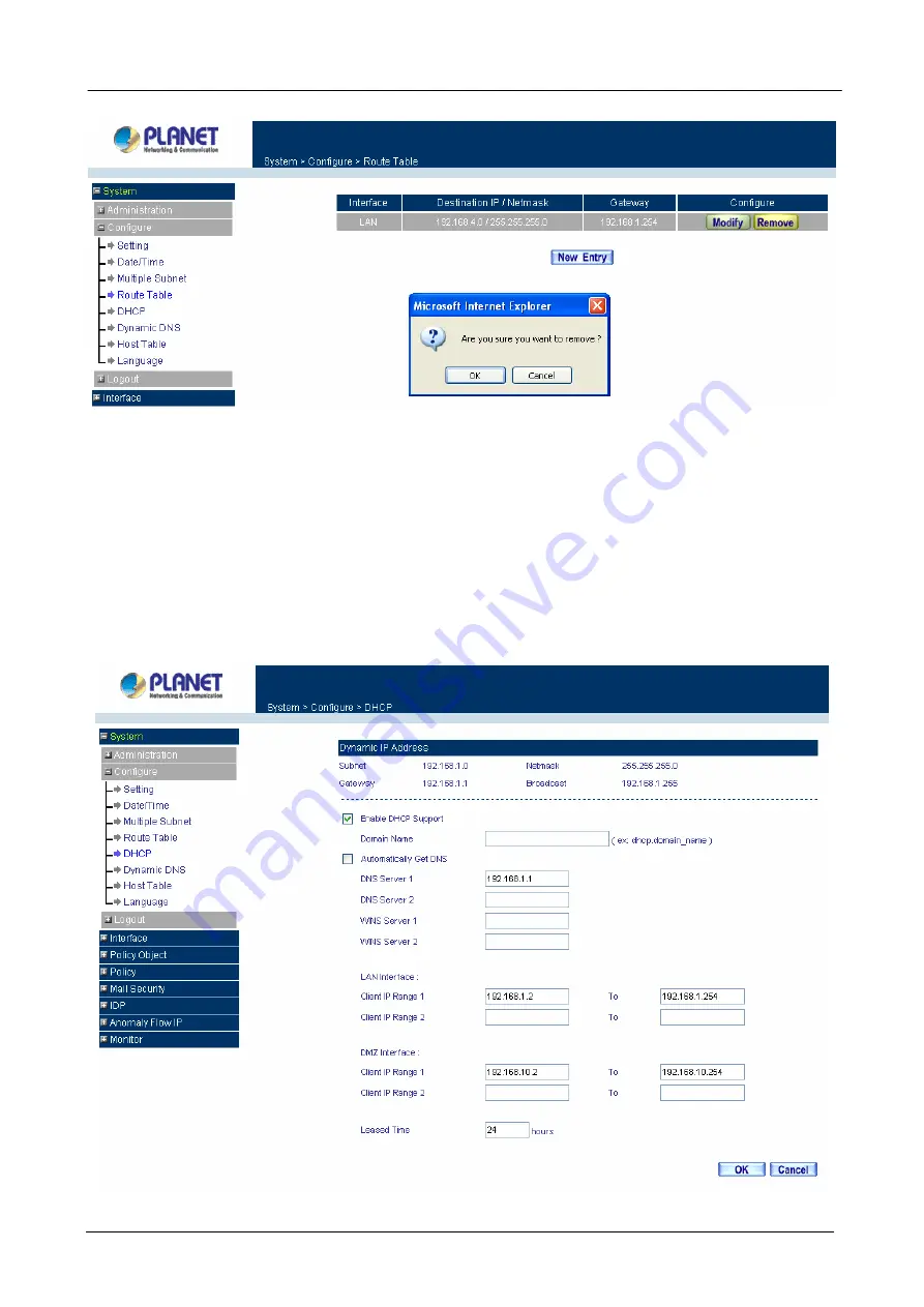 Planet Content Security Gateway CS-500 Скачать руководство пользователя страница 35