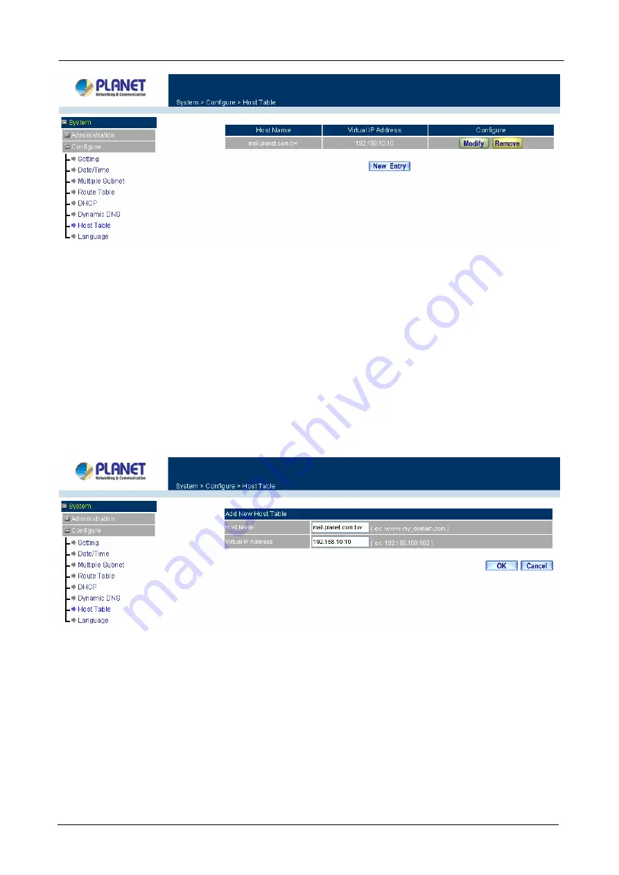 Planet Content Security Gateway CS-500 User Manual Download Page 40