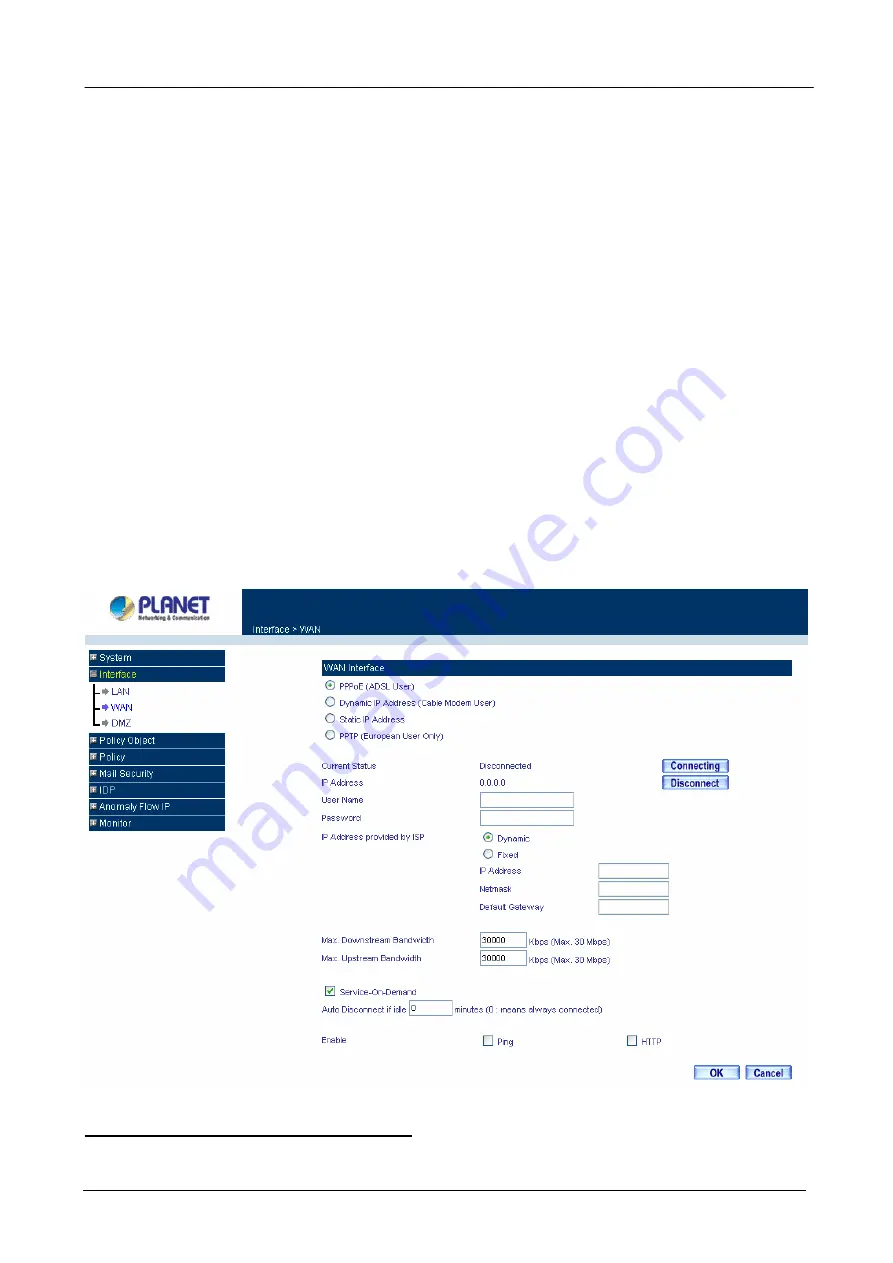 Planet Content Security Gateway CS-500 User Manual Download Page 44