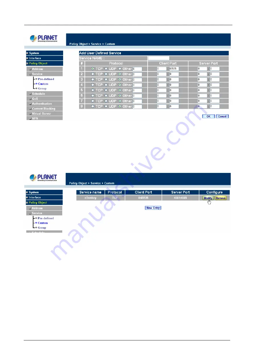 Planet Content Security Gateway CS-500 Скачать руководство пользователя страница 66