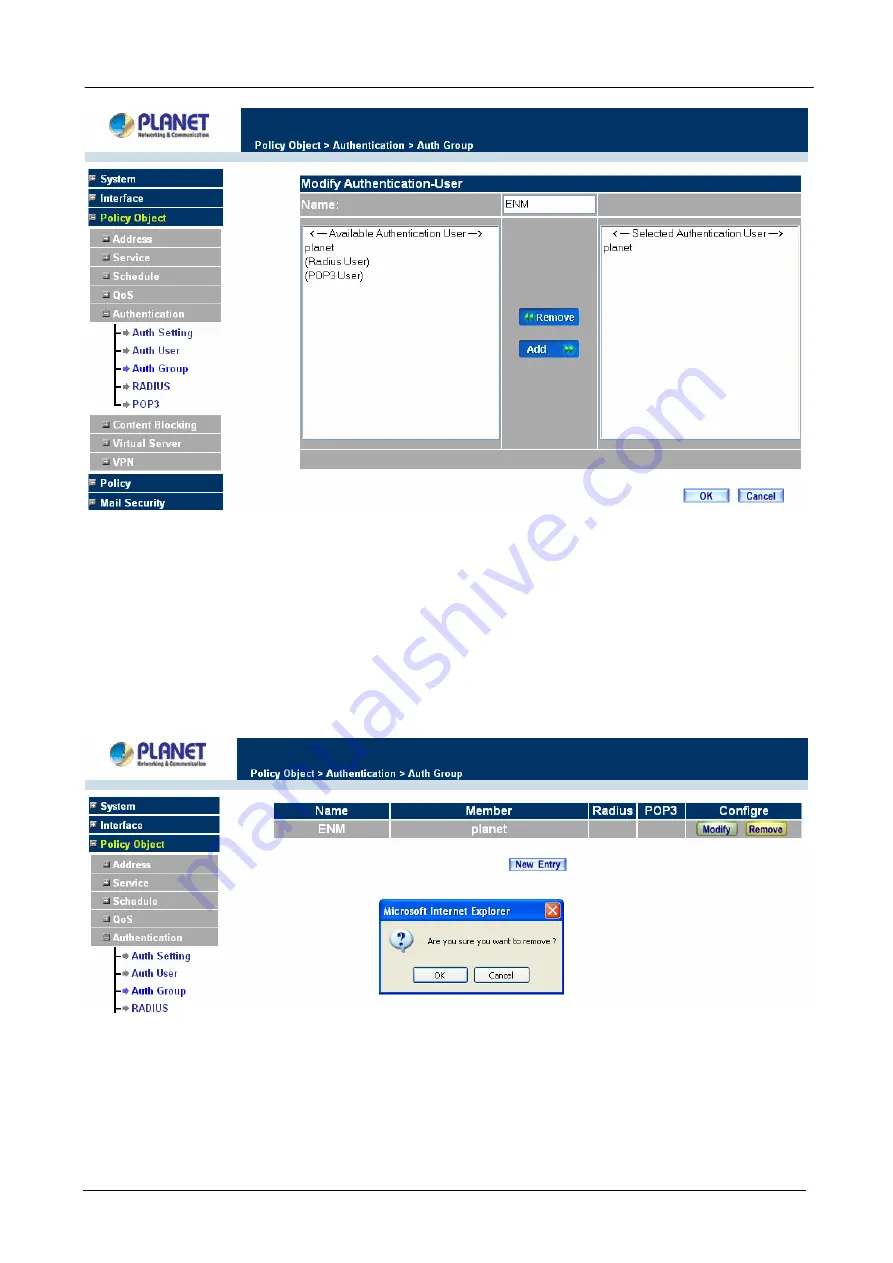 Planet Content Security Gateway CS-500 Скачать руководство пользователя страница 82