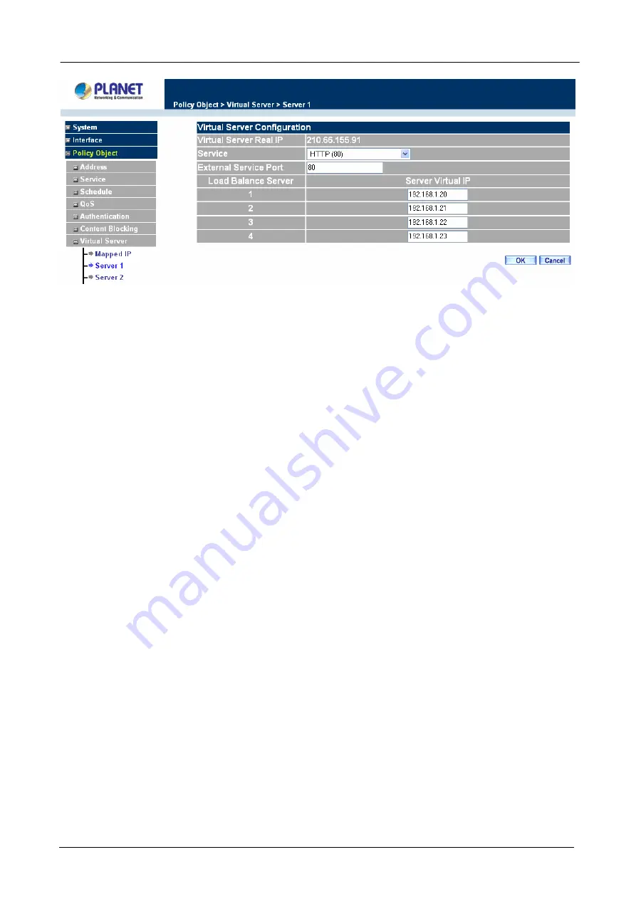 Planet Content Security Gateway CS-500 User Manual Download Page 97