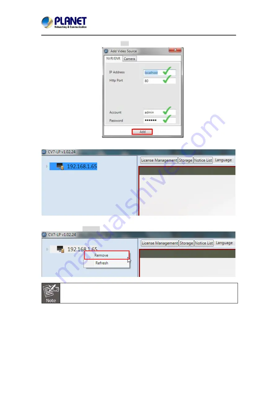 Planet CV7-LP User Manual Download Page 18