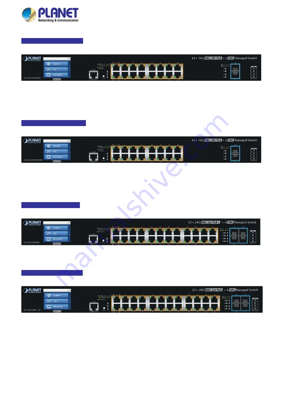 Planet GS-5220 Series User Manual Download Page 57