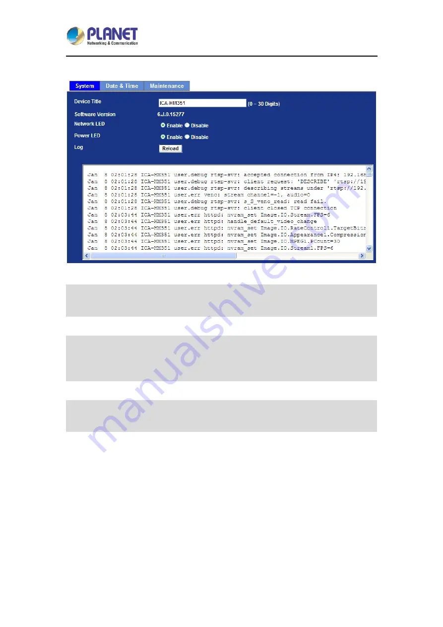 Planet ICA-HM351 User Manual Download Page 56