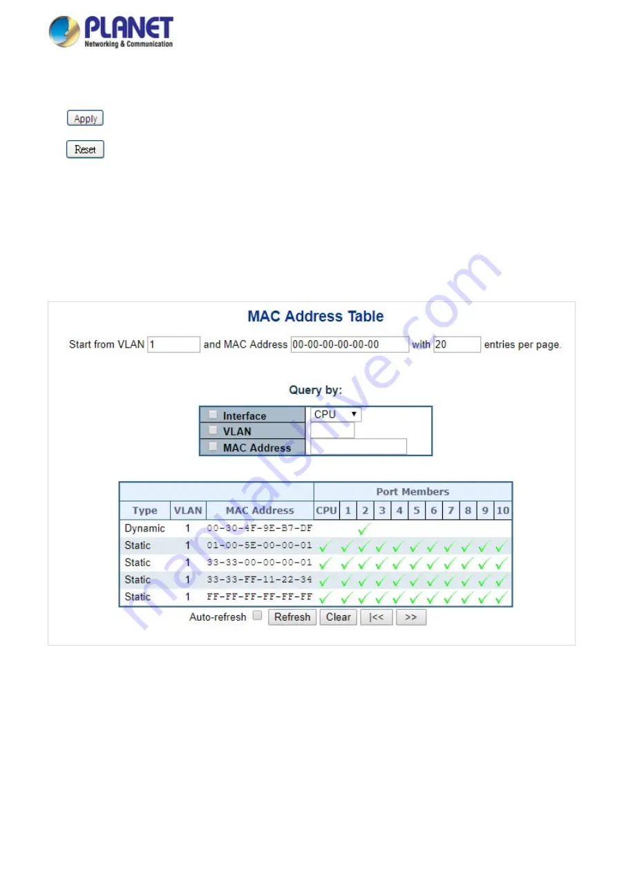 Planet IGS-5225 Series User Manual Download Page 255