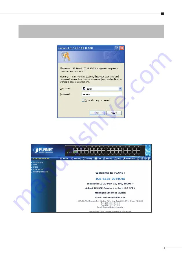 Planet IGS-6325-20T4C4X Quick Installation Manual Download Page 11