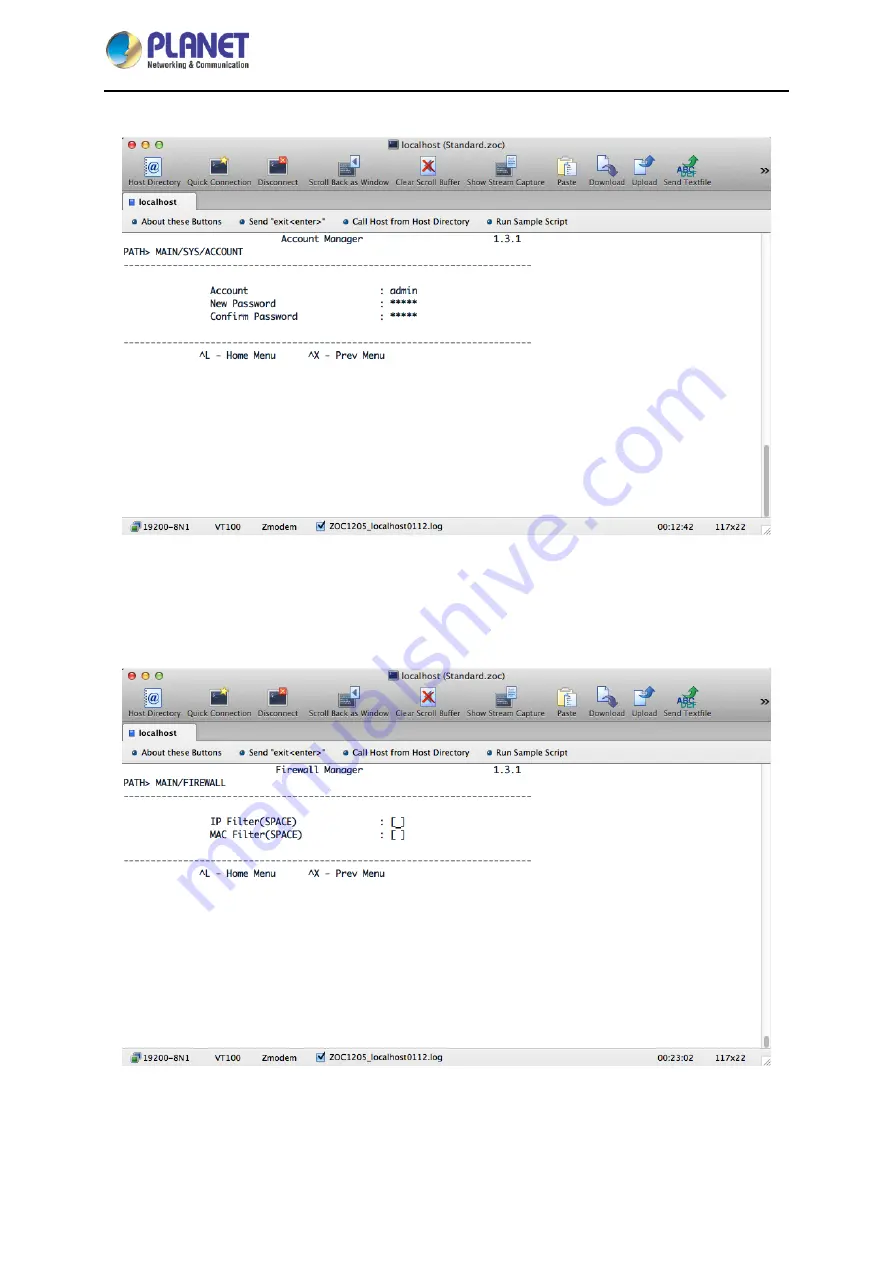 Planet IPM-4220 User Manual Download Page 70