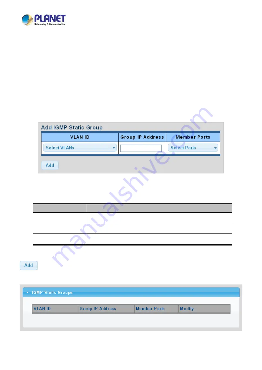 Planet LRP-822CS User Manual Download Page 167