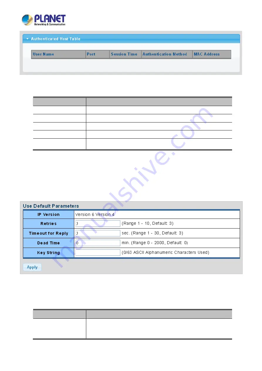 Planet LRP-822CS User Manual Download Page 221