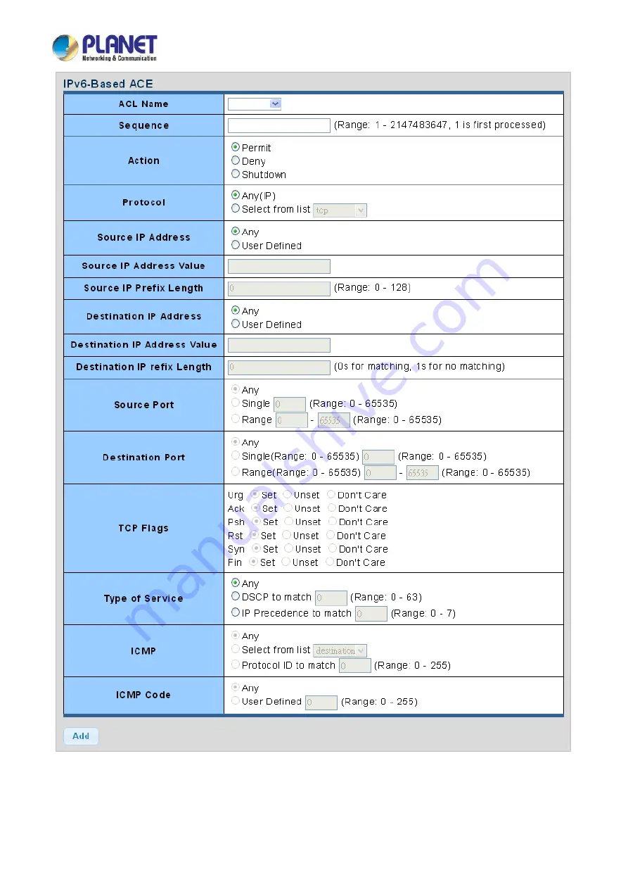 Planet LRP-822CS User Manual Download Page 284