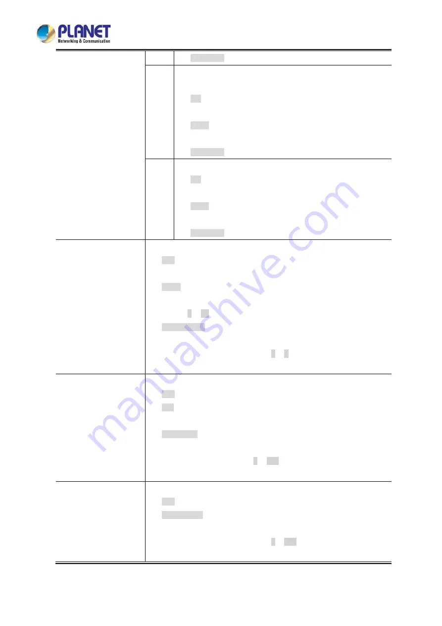 Planet LRP-822CS User Manual Download Page 287