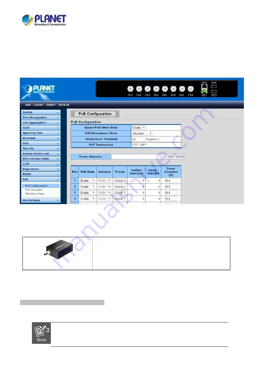 Planet LRP-822CS Скачать руководство пользователя страница 327