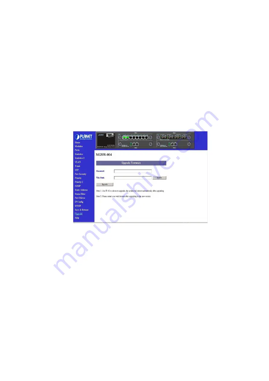 Planet MGSW-004 User Manual Download Page 30