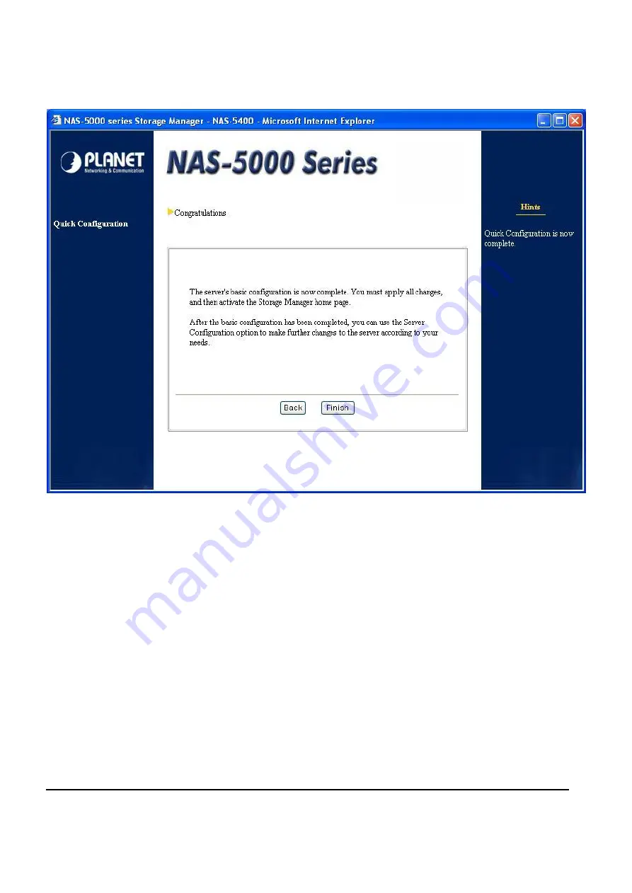 Planet NAS-5400 User Manual Download Page 26