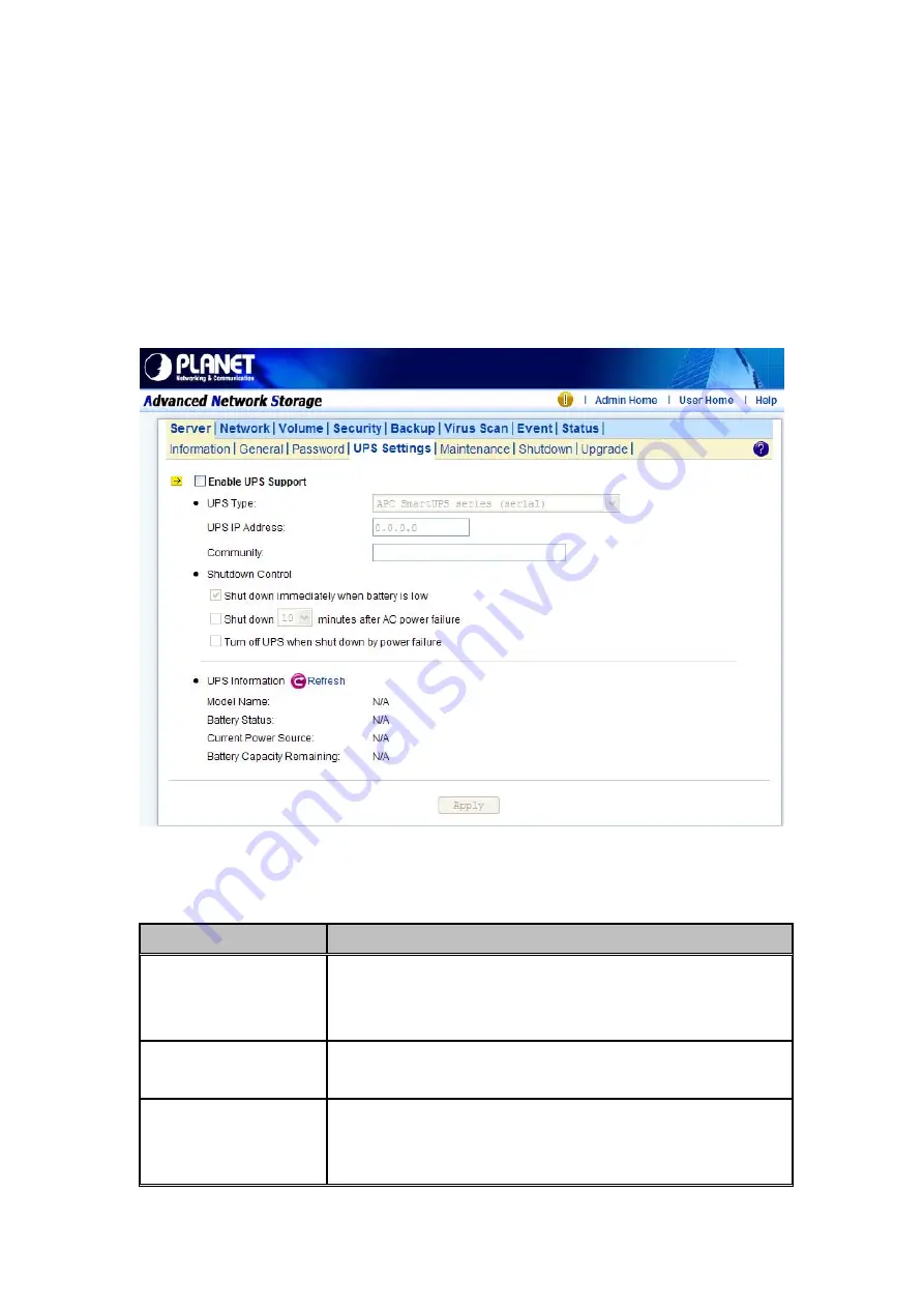 Planet NAS-7450 User Manual Download Page 23