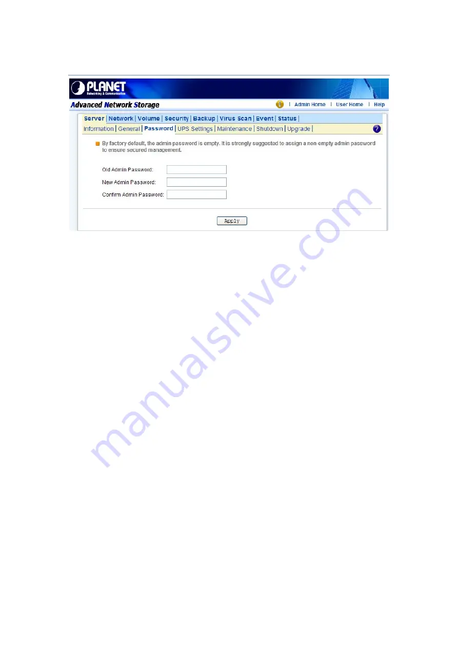 Planet NAS-7450 User Manual Download Page 25