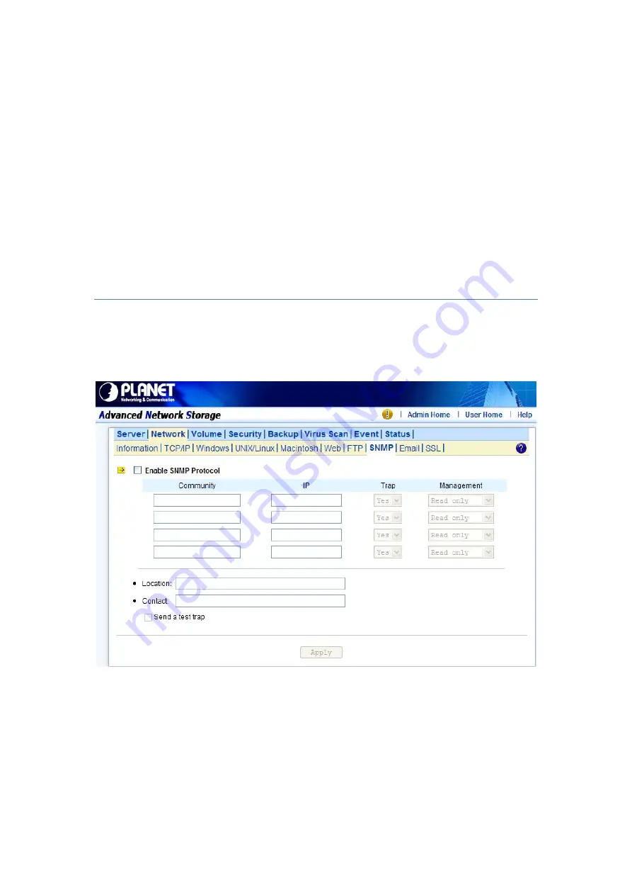 Planet NAS-7450 User Manual Download Page 36